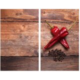 Allstar Poklopci za štednjake od kaljenog stakla u setu od 2 kom 52x30 cm Pepper - Cijene