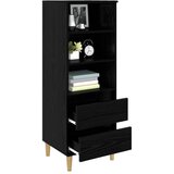 Highboard Crni hrast 40 x 36 x 110 cm Konstruirano drvo | shoptok.hr