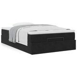 vidaXL Otomanski okvir kreveta s madraca crni 120x190 cm baršunasti | shoptok.hr