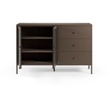 Marckeric Siva metalna vitrina 140x90x40 cm Layna – | shoptok.hr