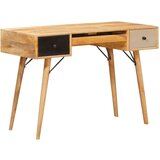  Radni stol s ladicama Smeđa 110 x 55 x 76 cm Čvrsto drvo manga | shoptok.hr