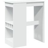 vidaXL Barska miza s policami bela 90x47,5x103,5 cm inženirski les, (22056648) | Shoptok.si