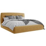 MID.YOU OBLAZINJENA POSTELJA 140 cm x 200 cm , les, tekstil, leseni material rumena | Shoptok.si