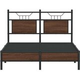 vidaXL Posteljni okvir brez vzmetnice hrast 120x200 cm inženirski les | Shoptok.si