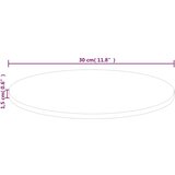  Okrugla stolna ploča Ø 30 x 1,5 cm od netretirane hrastovine | shoptok.hr