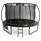  Trampolin LINE 487 cm - crni - zeleni | shoptok.hr
