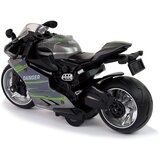  Dječji motor za igru Green Stripes 1:12 sa zvučnim i svjetlosnim efektima - sivi | shoptok.hr
