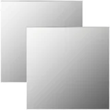 Zidna ogledala 2 kom 40 x 40 cm četvrtasta staklena