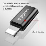 Yesido USB-C na Lightning adapter Yesido GS03 crni | Shoptok.si