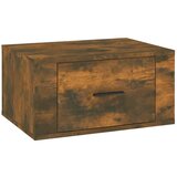 Maison Chic Stenska Nočna omarica - Nočna miza dimljen hrast 50x36x25 cm, (21690135) | Shoptok.si