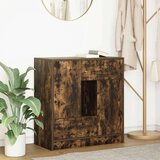  Komoda s ladicama i vratima dimljeni hrast 70 5x34x74 5 cm | shoptok.hr