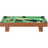 vidaXL Mini biljarski stol 92 x 52 x 19 cm smeđe-zeleni | shoptok.hr