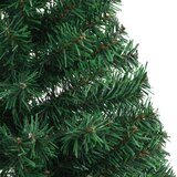 vidaXL Umetna predhodno osvetljena božična jelka Zelena 120 cm PVC | Shoptok.si