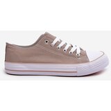 Boto Women's Fabric Classic Low-Top Sneakers Dark Beige Lennabella | shoptok.hr