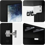  ormar za montažu na zid RAALTE 69 x 33 x 40 cm Crni hrast | shoptok.hr