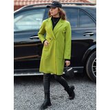DStreet Płaszcz damski oversize LINNORE gładki długi limonkowy | shoptok.hr