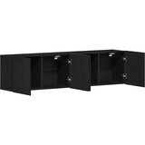 TV ormarići 2 kom. crni hrast 160x30x41 cm inženjerski drvo | shoptok.hr