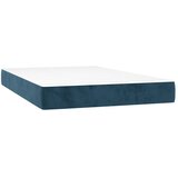 Box spring krevet s madracem tamnoplavi 120 x 200 cm baršunasti | shoptok.hr