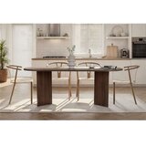 Hanah home trpezarijski sto sabella walnut Cene