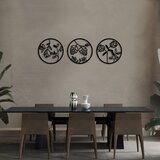 Wallity Zidna dekoracija Flowers-305 L, ⌀70cm, Crna Cene