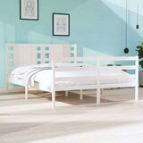  Posteljni okvir bel iz borovine 120x190 cm 4FT, (20643701) | Shoptok.si