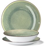 Evviva 18-delni set krožnikov Rainbow / zelen / porcelan, (5000199228) Cene