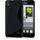  Gumijasti / gel etui S-Line za Huawei Ascend G620s - črni Cene