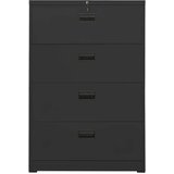 vidaXL Ormarić za spise antracit 90 x 46 x 134 cm čelični | shoptok.hr