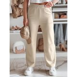 DStreet Spodnie damskie wide leg prążkowane LUXEEN mokka | Shoptok.si