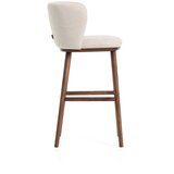 Kave Home Bež oblazinjen barski stol (višina sedeža 75 cm) Ciselia – | Shoptok.si