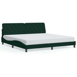  Okvir za krevet bez madraca tamnozeleni 200x200 cm baršunasti | shoptok.hr