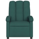 vidaXL Električni naslanjač temno zeleno blago | Shoptok.si