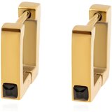  Naušnice MA-21757 - Zlatna / Crna KP21757 | shoptok.hr
