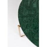 White Label Zelena/v zlati barvi okrogla mizica z marmorno mizno ploščo ø 70 cm Timpa – | Shoptok.si