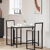  Stol Bijelo 100 x 50 x 77 cm Inženjerska drva i čelik | shoptok.hr