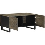 Maison Chic Klubska mizica - kavna mizica - Nizka mizica črna 80x50x40 cm trden mangov les, (21753829) Cene