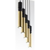 Jupiter 2012 - visilica na sajli alas 5xGU10/10W/230V crna/zlatna | Eponuda.com