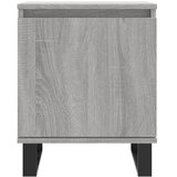  Noćni ormarići 2 kom boja hrasta 40x30x50 cm konstruirano drvo Siva | shoptok.hr
