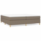 Maison Chic Box spring postelja - Vzmetna postelja z vzmetnico taupe 200x200 cm blago SL12718, (21882020) | Shoptok.si