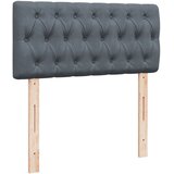 Box spring krevet s madracem tamnosivi 100x200 cm baršunasti | shoptok.hr