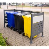 WESTMANN spremište za 3 kante za smeće Planum | 3 x 240L | Antracit | 250x90x120 cm - BRANDED IN GERMANY | shoptok.hr