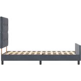  s opruga kutije Tamno siva 90 x 200 cm Baršun | shoptok.hr