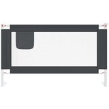 vidaXL Posteljno varovalo za malčke temno sivo 140x25 cm blago | Shoptok.si