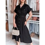 DStreet Sukienka maxi lniana SUNNI LOVE czarna | Shoptok.si