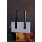 Conceptum Hypnose Betonska sveća Samdan, Parafin i soja, 15cm, Siva, 2 komada Cene