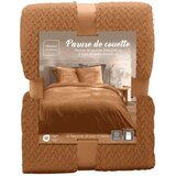 Douceur d intérieur Svjetlo smeđa 3-dijelna posteljina za bračni krevet/za produženi krevet od mikroflanela 240x220 cm Flanou – | shoptok.hr
