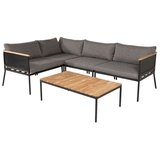 Venture Home Nettan kutna vrtna lounge garnitura, siva | shoptok.hr