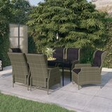  7-dijelni vrtni blagovaonski set smeđi | Eponuda.com