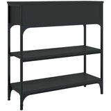  Konzolni stol crni 72 5 x 25 x 75 cm od konstruiranog drva | shoptok.hr