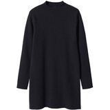 Mango Pletena obleka 'TITUS' črna | Shoptok.si